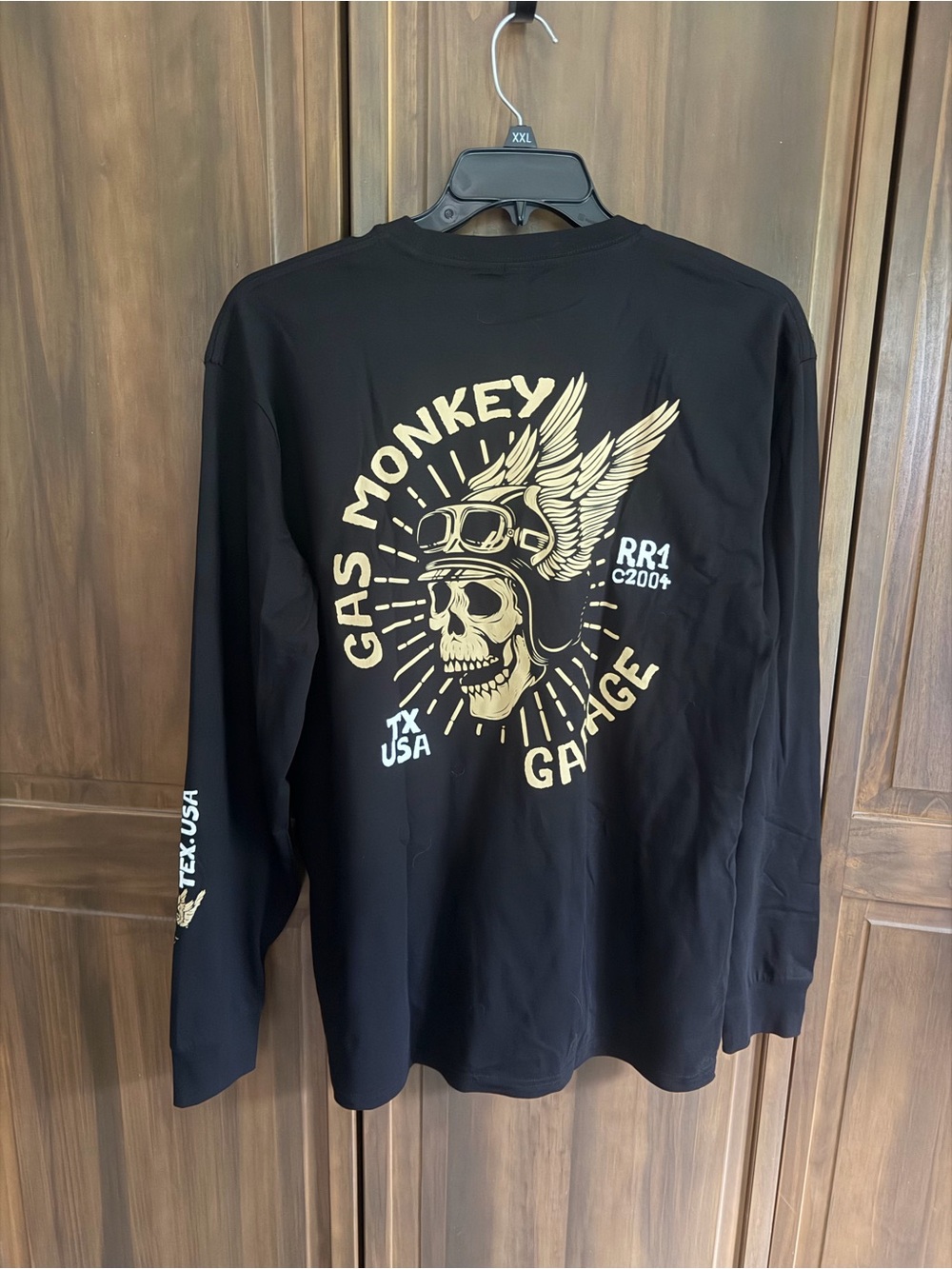 NWOT Gas Monkey Garage Men’s Black Long Sleeve Graphic Tee - Picture 2 of 7